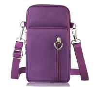 DuoLmi Borsa a Tracolla da Donna, Piccola Borsa, Fascia da Braccio per Cellulare con Porta Cuffie, Mini Borsa a Tracolla con Cinghie Regolabili Staccabili