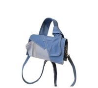 DuomaiJJ Borsa Elegante In Denim Patchwork Una Casual Versatile Per La Primavera E L'estate-blu