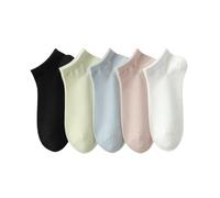 DuomaiJJ Calzini 5 Coppie di Cotone Donne Antibatteriche Deodoranti Sudore-assorbire Le Calze da Donna Estate Traspirabili-codice Universale-Colore Misto