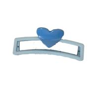 DuomaiJJ Pinze per Capelli Clip del Cuore A Colori Contrasto 2 Pacchetti 13 Cm Spessi Tenere La Parte Posteriore della Testa-Blu 1