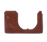 duomianshou Custodia protettiva in pelle artificiale per fotocamera, compatibile con fotocamera Leica Q3, Marrone, Vecchio stile