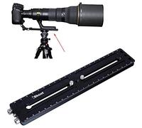duomianshou Piastra a sgancio rapido per fotocamera lunga 220 mm, doppie diapositive, con funzione fori di estensione da 1/4", compatibile con Arca-Swiss Fit Testa a treppiede panoramica testa
