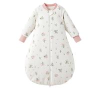 Duomiaomiao Sacco nanna 3.5Tog per bebè, Sacco 100% cotone per bebè invernale, Ragazze neonate, Sacco nanna per bambini maschi, Caldo per neonati e bambini piccoli(Fiori Rosa/100)