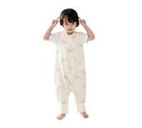 Duomiaomiao - Sacco nanna estivo, sacco a pelo con piedi 0,5 TOG, 100% cotone, sacco a pelo bambini piccoli