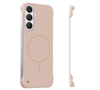 duomigesz Custodia per Samsung Galaxy S24 Plus, compatibile con Mag-Safe Magnet Wireless, senza bordi, impugnatura slim antiscivolo, sottile, resistente agli urti (oro)