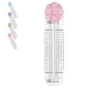 Duomiluo 4 in 1 Paper Cutter, Duomiluo Paper Cutter 4 in 1 Multi-Function Scrapbooking Tool with Straight, Wave, Perforated & Creasing Blades for Cutting Papers, Photos, Scrapbook (Pink)