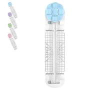 Duomiluo 4 in 1 Paper Cutter, Duomiluo Paper Cutter 4 in 1 Multi-Function Scrapbooking Tool with Straight, Wave, Perforated & Creasing Blades for Cutting Papers, Photos, Scrapbook (Blue)