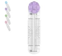 Duomiluo 4 in 1 Paper Cutter, Duomiluo Paper Cutter 4 in 1 Multi-Function Scrapbooking Tool with Straight, Wave, Perforated & Creasing Blades for Cutting Papers, Photos, Scrapbook (Purple)