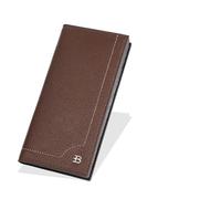 DUOMIYX Portafoglio Lungo Uomini Simple Business RFID Long Wallet con Slot A più Carte