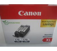 Duopack 2x PGBK-570XL Canon MG5750 Inchiostro Nero HC 0318C007 Nr.570XL PG-570XL