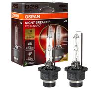 Duopack OSRAM D2S XENARC NIGHT BREAKER +220% 4500K 2024/25 2 Pezzi