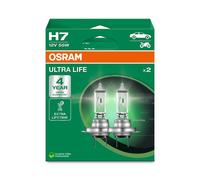 Duopack Osram H7 Halogeno 12V 55W PX26D Ultra Life 4 Lampadina Modello 2024