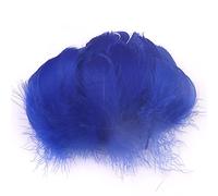Duories 100 piume colorate per fai da te,piume d'oca naturali,piume d'oca indiane,per fai da te,maschere,cappelli,orecchini,decorazione per capelli,acchiappasogni,matrimonio,carnevale,feste,5-8 cm,blu