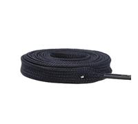 Duories 2 paia di lacci da ginnastica larghi 1 cm, doppi spessi, piatti, per scarpe da ginnastica, scarpe da calcio, blu navy, 120 cm