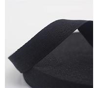 Duories, Nastro per cuciture in cotone, 10 iarde, 15 colori e 5 larghezze (Nero, 25 mm) per borse, borse a tracolla, borse a mano, lavori manuali, cucito, fai da te, artigianato