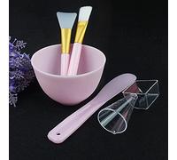 Duories Set di pennelli per maschera in silicone, 5 in 1, fai da te, con maschere per il viso, spatola, pennello in silicone e spazzole per il viso morbido, maschera per gli occhi, siero o fai da te