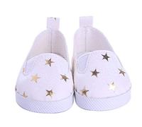 DUORUI Scarpe da Bambola Scarpe da Ginnastica Casual per bambole American Girl / New Born Baby Modello a stella da 18 pollici