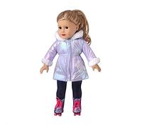 DUORUIMI Abbigliamento invernale per bambole, giacca lunga per American Girl Doll 45,7 cm