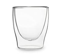 DUOS Feelino - Bicchieri termici a doppia parete, per mantenere le bevande calde o fredde più a lungo, con effetto sospeso, adatti per tè, caffè Set 08: 6 x 200 ml.