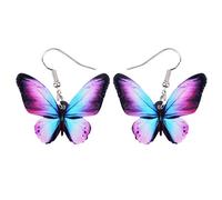 DUOWEI Orecchini a forma di farfalla, in acrilico, colorati, per donne, ragazze, adolescenti, con pendente a forma di insetto, idea regalo, Acrilico, Arenaria