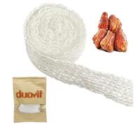 duoyif Rete per Arrosti Rete Arrosto Elastica 5,5M Rete di Carne Rete Alimentare per Arrosti Rete Elastica per Arrosti, Rete da Cucina in Cotone per Conservare Friggere e Cucinare La Carne (5.5m)