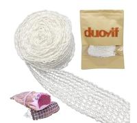 duoyif Rete per Arrosti, Rete Arrosto Elastica 5m, Rete di Carne, Rete Alimentare per Arrosti, Rete Elastica per Arrosti, Rete da Cucina in Cotone per Conservare Friggere e Cucinare La Carne (5m)