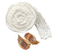 duoyif Rete per Arrosto di Carne, Rete Alimentare per Arrosti, Rete per Arrosti, Rete di Cotone Elastico Calibro 18, Rete per Prosciutto, Rete per Friggere Asciugare Cucinare La Carne (3 Metri)