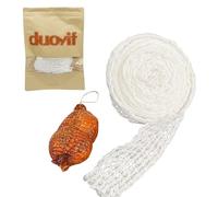 duoyif Rete per Arrosto di Carne, Rete Alimentare per Arrosti, Rete per Arrosti, Rete di Cotone Elastico Calibro 18, Rete per Prosciutto, Rete per Friggere Asciugare Cucinare La Carne (5 Metri)