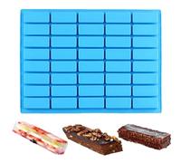 duoyif Stampi Per Barrette 40 Cavità, Stampo Rettangolari Silicone Per Torrone, Stampi Barretta Energetica, Stampo In Silicone Rettangolare Per Cioccolato Pane Brownies Muffin