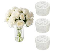 duoyif Supporto Per Fiori Ikebana 3 Pezzi 7x5cm Supporto Stelo Per Vaso, Ikebana Stem Holder Per Bouquet Fiori Fai Da Te Nozze Centro Del Partito Accessori Composizioni Floreali (L)