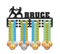 DUOYUN Espositore per medaglie Personalizzato, Porta medaglie con Nome Personalizzato da Parete per premi o Nastri, Porta medaglies Sportive per Corsa, Danza, Ginnastica, Regali per Atleti