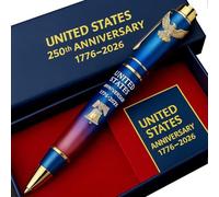 DuoZanthic 250th Anniversary Commemorative Pen of Stainless Steel，250th Anniversary Pen, USMC Gift Commemorative Ballpoint & Writing Tool(NavyBlue-Style2)