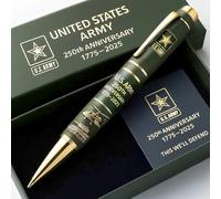DuoZanthic 250th Anniversary Commemorative Pen of Stainless Steel，250th Anniversary Pen, USMC Gift Commemorative Ballpoint & Writing Tool(Green)