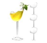 Dupbisce Bicchieri da liquore, , trasparenti, con base alta e stabile, bicchieri trasparenti da bar, per whisky, bourbon, champagne, succhi di alcol, liquori, feste, matrimoni, compleanni