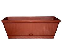 Duplast DUP014 Balconiera Capri con Sottovaso, Multicolore