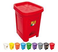 Duplast DUP256 Pattumiera Margherita, Rosso, 16 lt