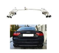 Duplex Acciaio Inox Scarico Sportivo per Audi A5 Coupé 4x 80mm SX Dx 2007-2017