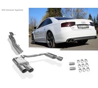 Duplex Impianto Completo Racing da Catalizzatore Audi S8 4H Tipo D4 2x100mm Rund
