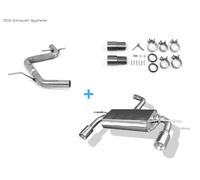 Duplex Impianto Completo Racing da Kat VW Golf 6 1x90mm Rotondo Arrotolato