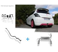 Duplex Impianto Racing Suzuki Swift 4 Tipo Fz NZ 1.2l Da 2010 Ogni 100mm Rotondo