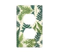Duplex Presa Decorativa Piastra Da Parete Presa Elettrica Interruttore Della Luce Copertura Art Frontalino Piastra di Interruttore per Home Decor 4.5 X 7.0 cm Enciclopedia delle Felci Stampe