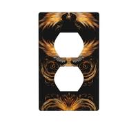Duplex Presa Decorativa Piastra Da Parete Presa Elettrica Interruttore Della Luce di Qualità Frontalino Piastra di Interruttore per la Decorazione Domestica 4,5 X 7 cm Bella Phoenix Stampato