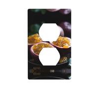 Duplex Presa Decorativa Piastra Da Parete Presa Elettrica Interruttore Della Luce Placca di Qualità Frontale Piastra di Interruttore per la Decorazione Domestica 4,5 X 7 cm Dolce e Agrodolce Frutto