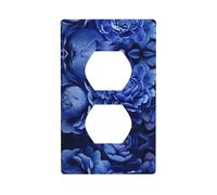 Duplex Presa Decorativa Piastra Da Parete Presa Elettrica Interruttore Della Luce Qualità Frontalino Piastra di Interruttore per la Decorazione Domestica 4,5 X 7 cm Belle Peonie Stampato