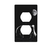 Duplex Socket Decorative Wall Plate WHJDPP Horse Under The Moon Picture Wall Decoration Flessibile per Soggiorno Camera da Letto Bagno