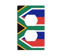 Duplex Socket Decorative Wall Plate WHJDPP South Africa Flag Picture Wall Decoration Flessibile per Soggiorno Camera da Letto Bagno