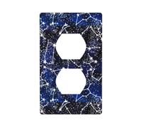 Duplex Socket Decorative Wall Plate YYHHAOFA Glow in The Dark Pattern Wall Decoration Flessibile per Soggiorno Camera da Letto Bagno