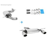 Duplex Sportanlage da Kat Ø70mm Seat Leon 1P 1.2l + 1.8l TSI + Tdi Ogni