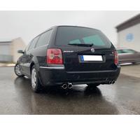 Duplex Sportauspuff-Komplettanlage da Kat VW Passat 3B 3BG 4Motion 2x76mm