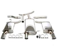 Duplex stainless steel catback exhaust scarico per Audi A4 A5 1.8/2.0 Tfsi